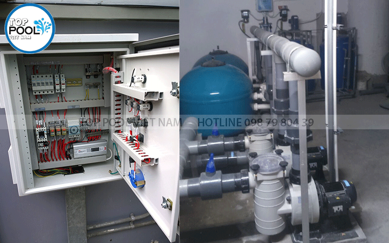 Kiểm tra và bảo trì tủ điện điều khiển thiết bị hồ bơi