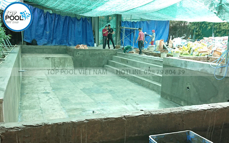 kinh nghiệm thi công bể bơi gia đình tại Đồng Nai