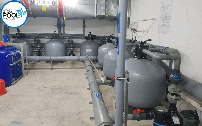 lắp đặt bình lọc cát emaux v650