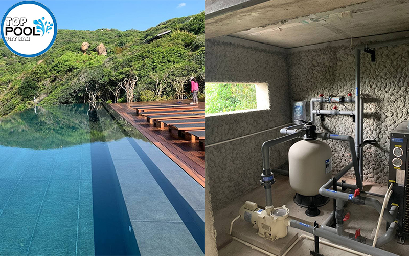 lắp đặt bình lọc hồ bơi