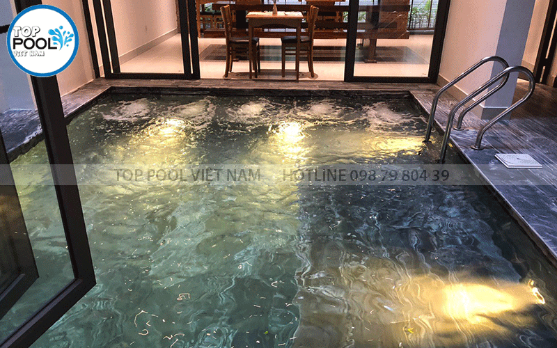 lắp đặt đèn âm nước hồ bơi waterco