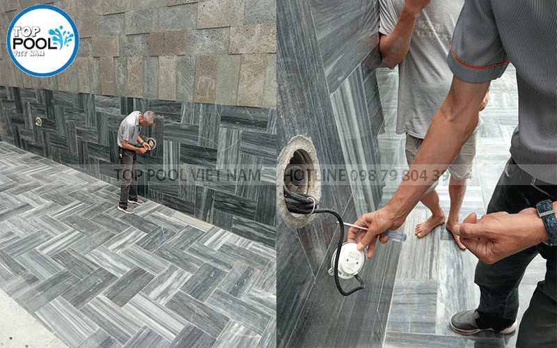 lắp đặt đèn hồ bơi