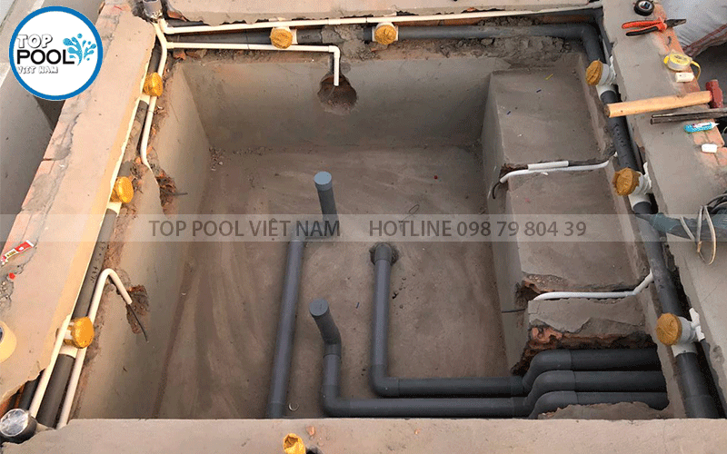 Lắp đặt đường ống hồ Jacuzzi