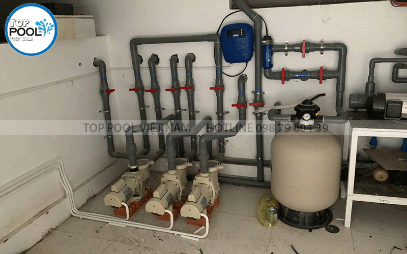 lắp đặt hệ thống lọc bể bơi gia đình