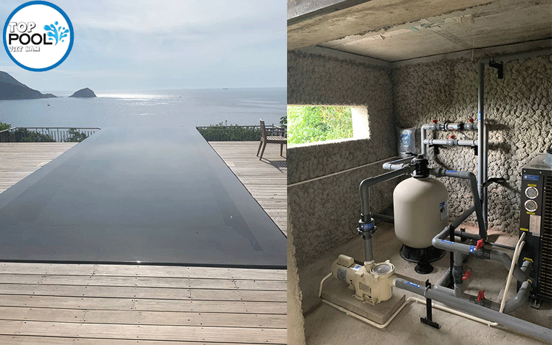 thi công lắp đặt hệ thống lọc nước hồ bơi