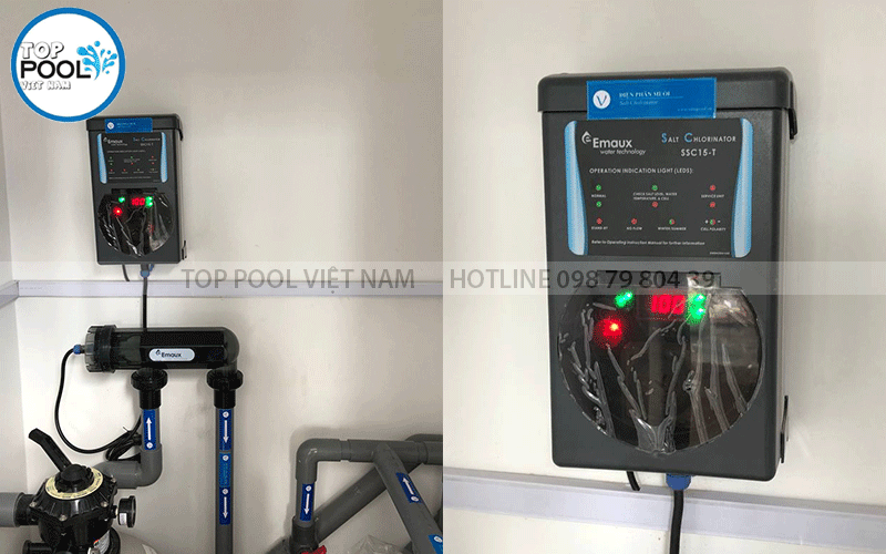 lắp đặt máy điện phân muối emaux