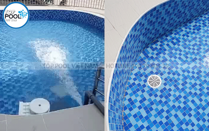 lắp đặt phụ kiện hồ bơi trường học