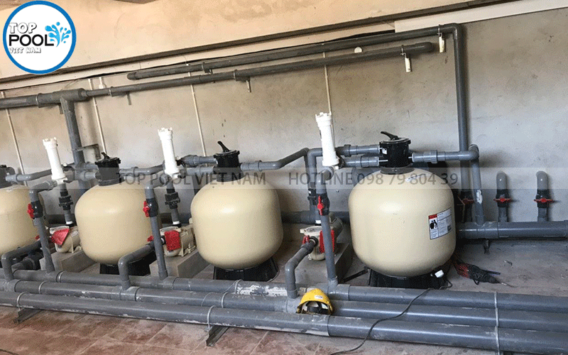 Lắp đặt hệ thống lọc nước hồ bơi khách sạn