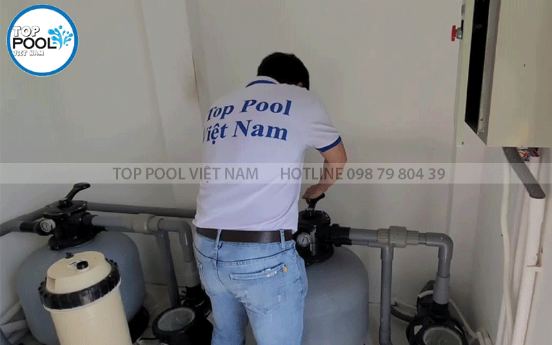 lọc nước hồ bơi trường học