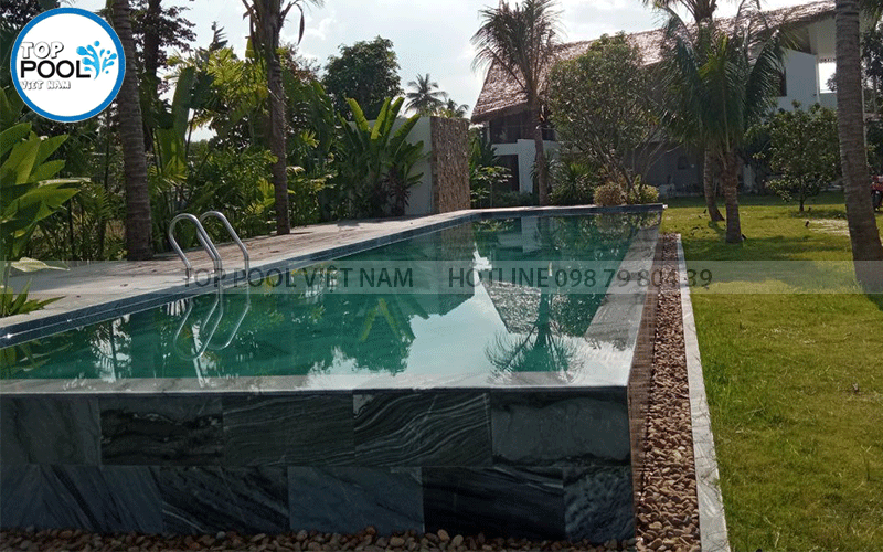 mẫu hồ bơi đẹp sân vườn