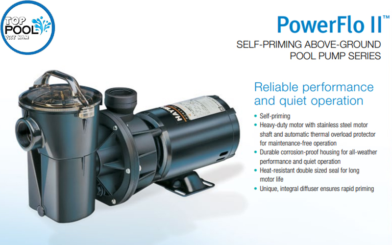 Máy bơm hồ bơi Hayward PowerFlo II 0.5HP