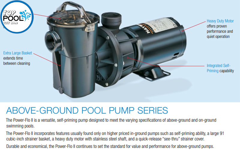 Máy bơm hồ bơi Hayward PowerFlo II 0.75HP