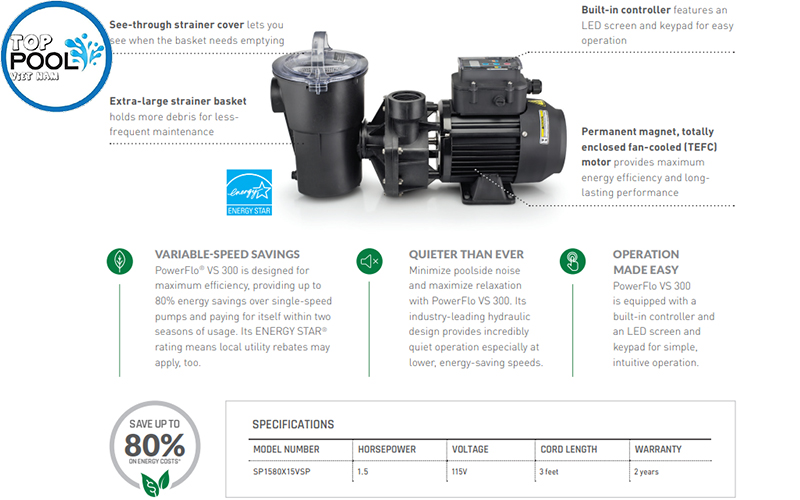 Máy bơm Hayward PowerFlo VS 300