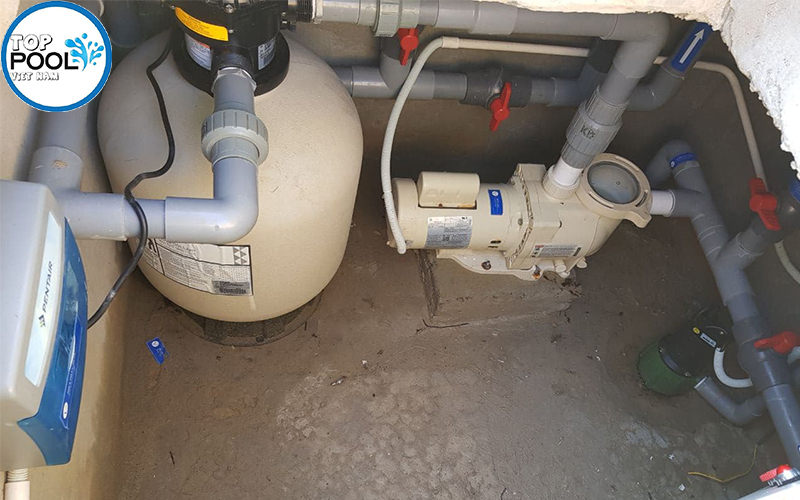 lắp đặt máy bơm Pentair Superflo 2HP