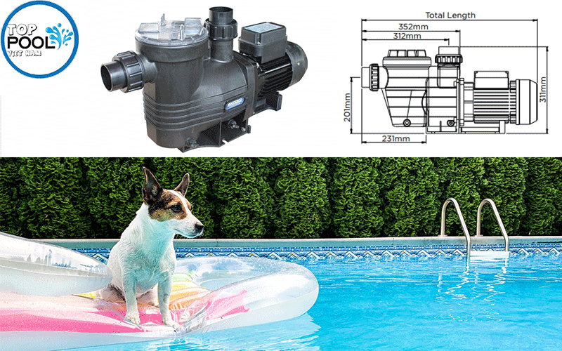 máy bơm lọc hồ bơi Waterco Supatuf 150