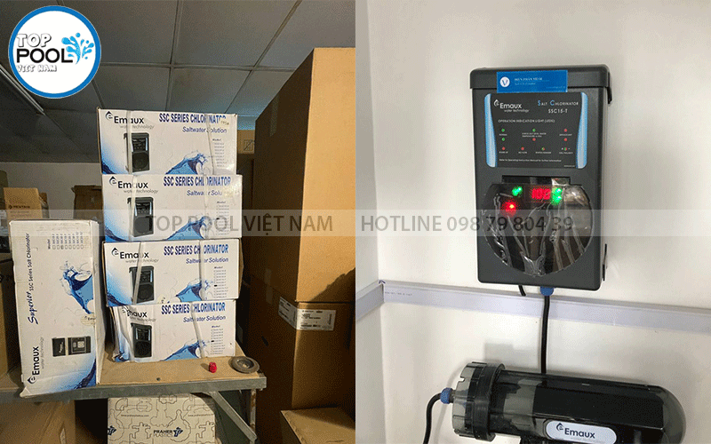 máy điện phân muối emaux