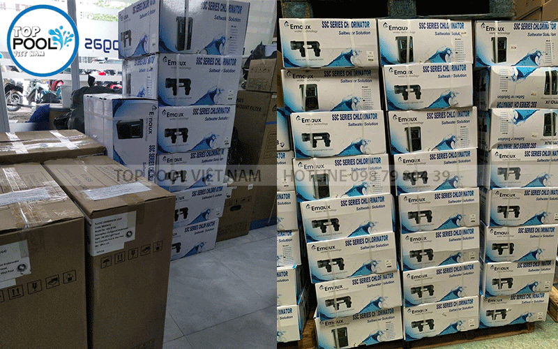 máy điện phân muối hồ bơi