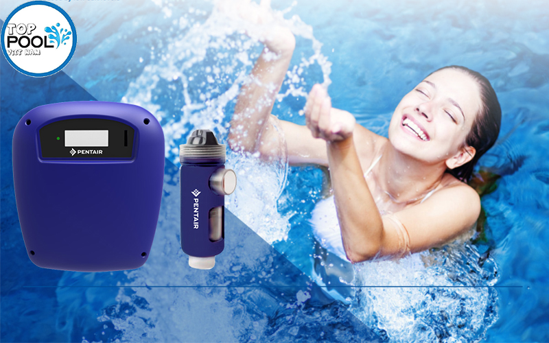 Lắp đặt bộ cell máy điện phân muối hồ bơi Pentair 35gr.h 