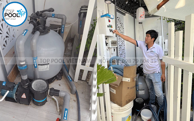 máy lọc hồ bơi gia đình