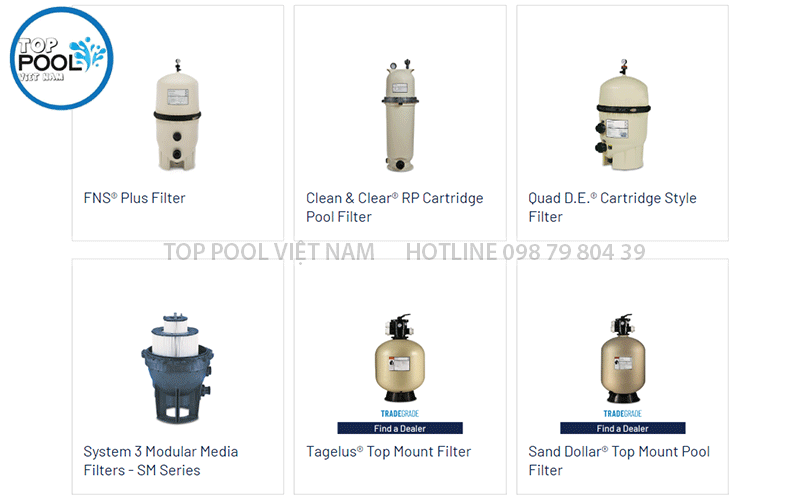 phân phối thiết bị hồ bơi Pentair