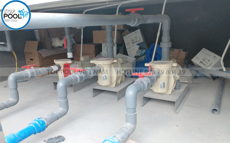 phòng máy hồ bơi sân thương