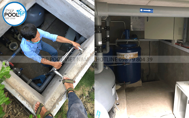 phòng máy lọc nước hồ bơi