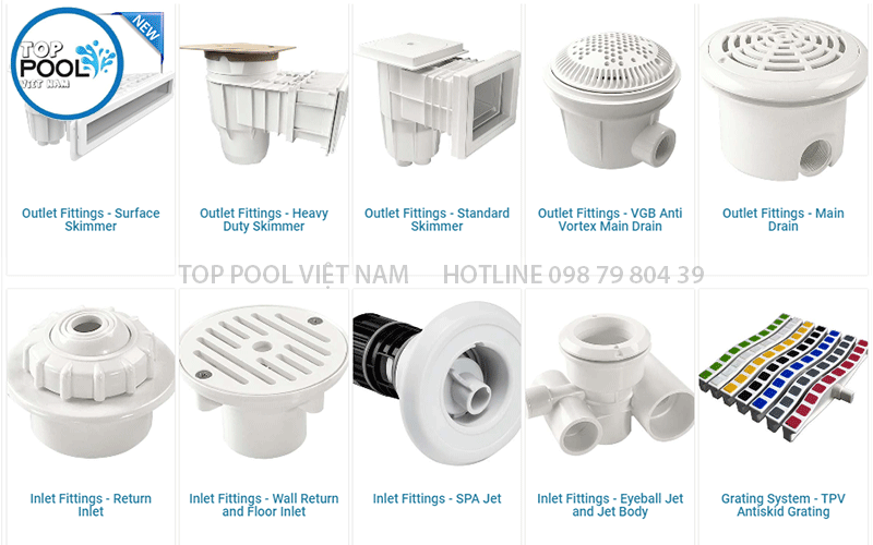 phụ kiện hồ bơi Emaux