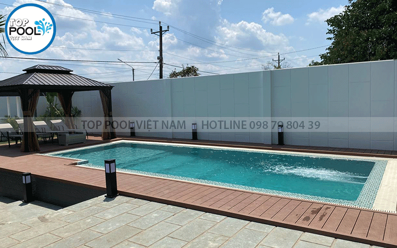 quy trình xây dựng hồ bơi sân vườn