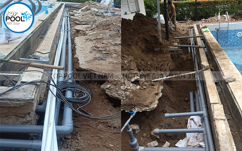 sửa chữa bảo trì hồ bơi