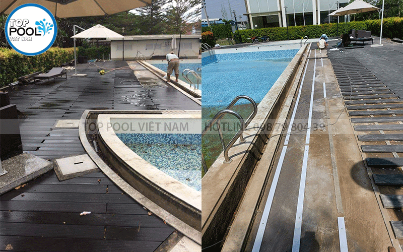 sửa chữa bể bơi