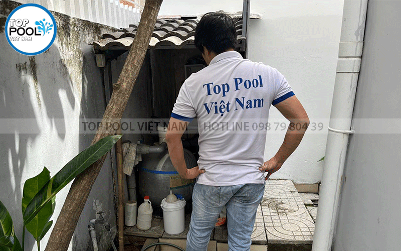 sửa chữa bình lọc nước hồ bơi