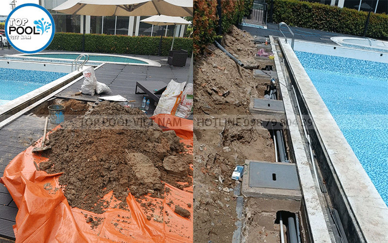 sửa chữa cải tạo hồ bơi cũ