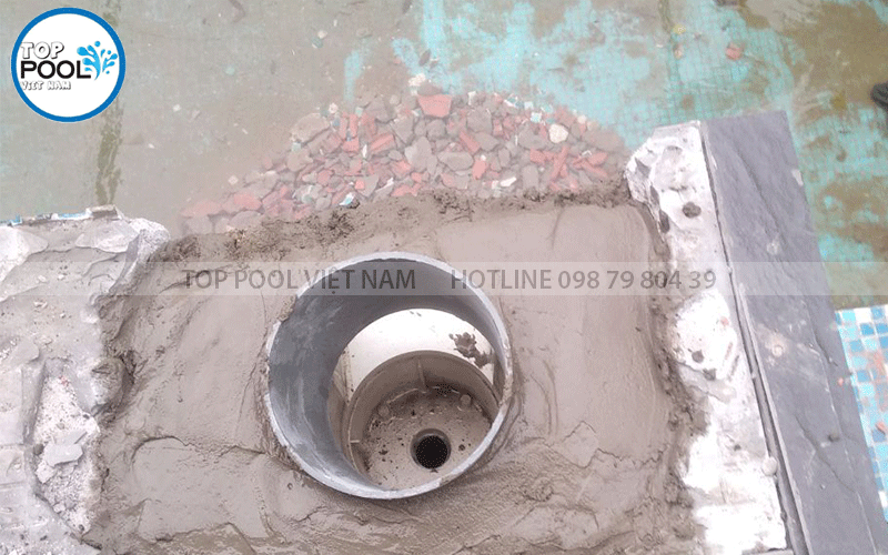 sửa skimmer hồ bơi