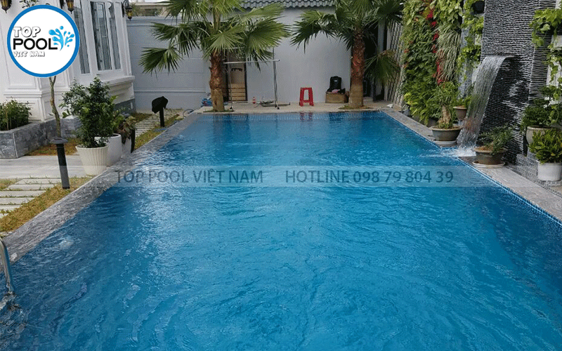 thác nước hồ bơi gia đình