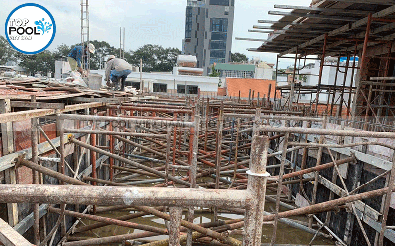 thi công bể bơi ngoài trời tại Cần Thơ