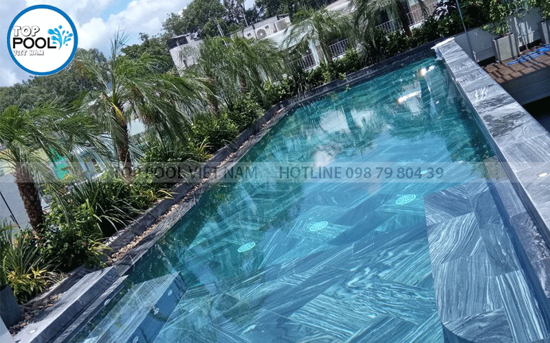 thi công bể bơi trên sân thượng tại TPHCM