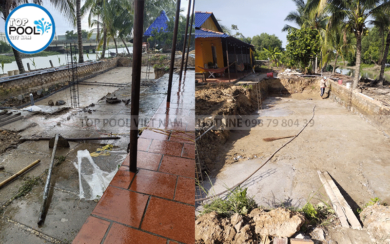 thi công hồ bơi gia đình