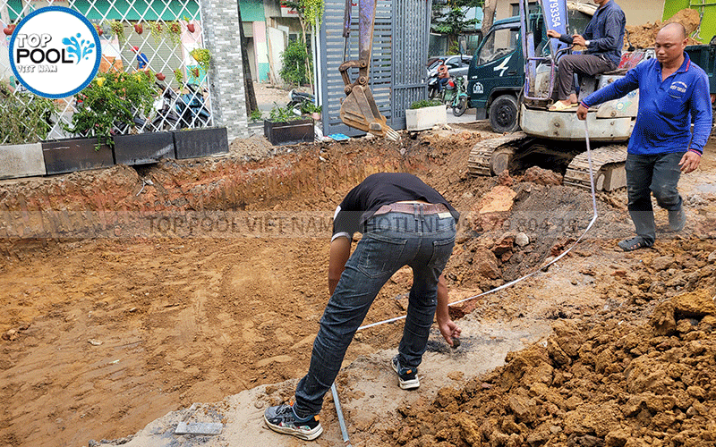 thi công hồ bơi mini