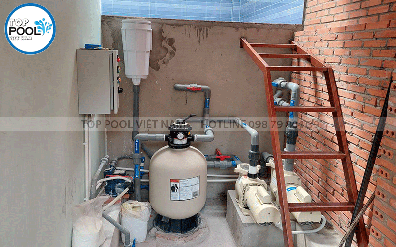 thiết bị lọc nước bể bơi mini