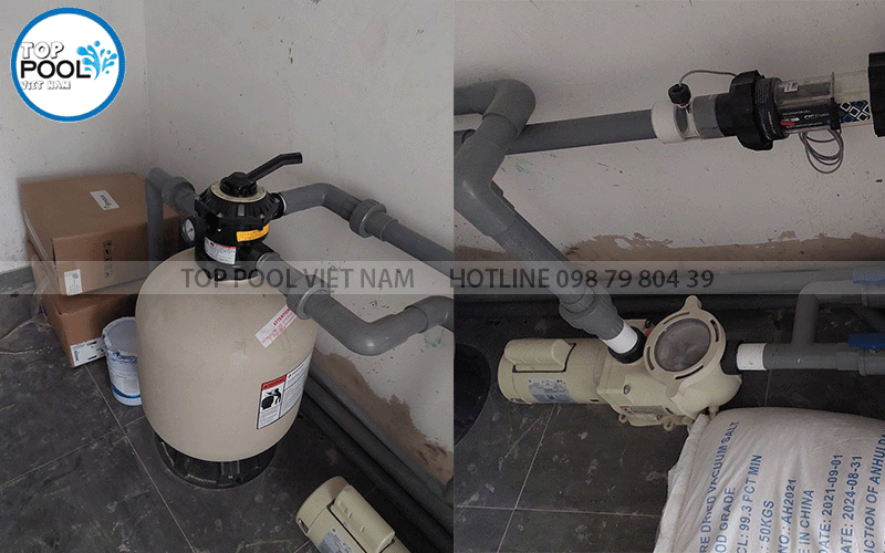 thiết bị lọc nước hồ bơi