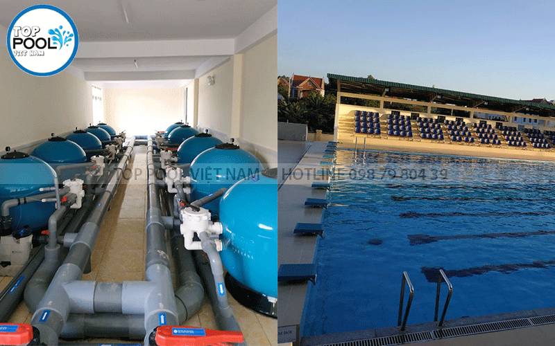 thiết bị lọc nước hồ bơi công cộng