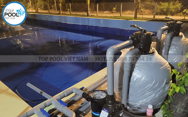 thiết bị lọc nước hồ bơi công cộng