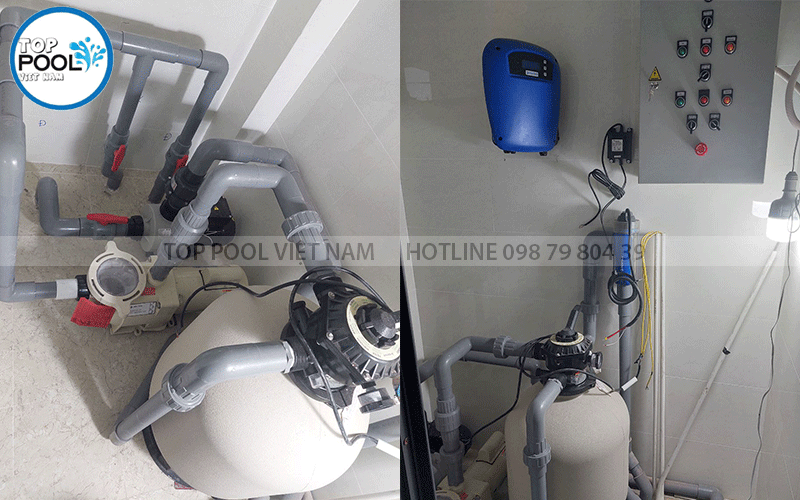 thiết bị lọc nước hồ bơi gia đình chính hãng