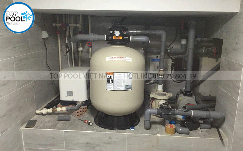 thiết bị lọc nước hồ bơi mini gia đình