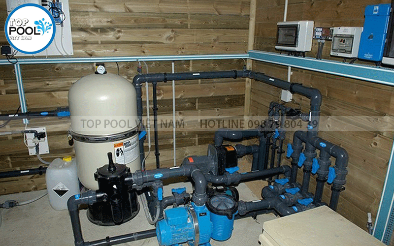 thiết bị lọc nước hồ bơi thông minh
