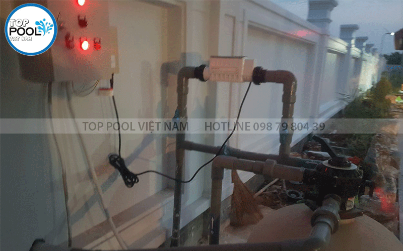 máy điện phân muối hồ bơi