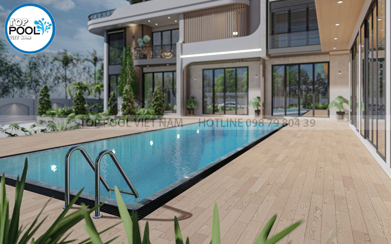 thiết kế hồ bơi biệt thự hiện đại