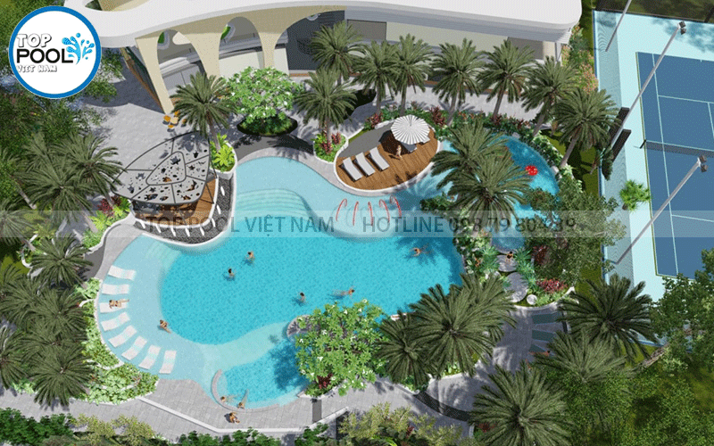 Thiết kế hồ bơi cao cấp
