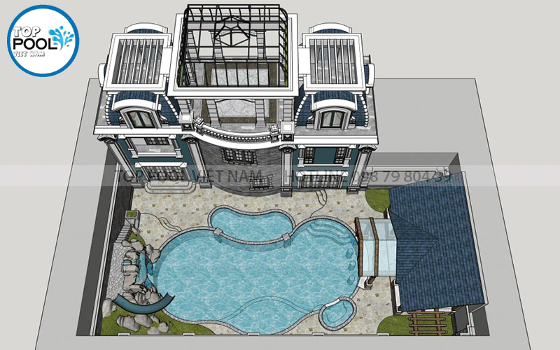 thiết kế hồ bơi gia đình