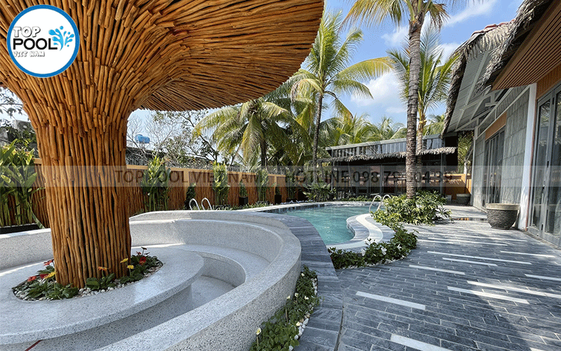 thiết kế hồ bơi gia đình tại ninh thuận